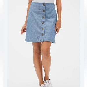 Gap Chambray button up skirt